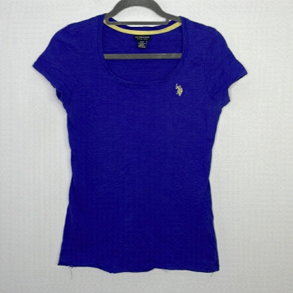 U.S. Polo Assn. royal blue logo embroidered baby t-shirt